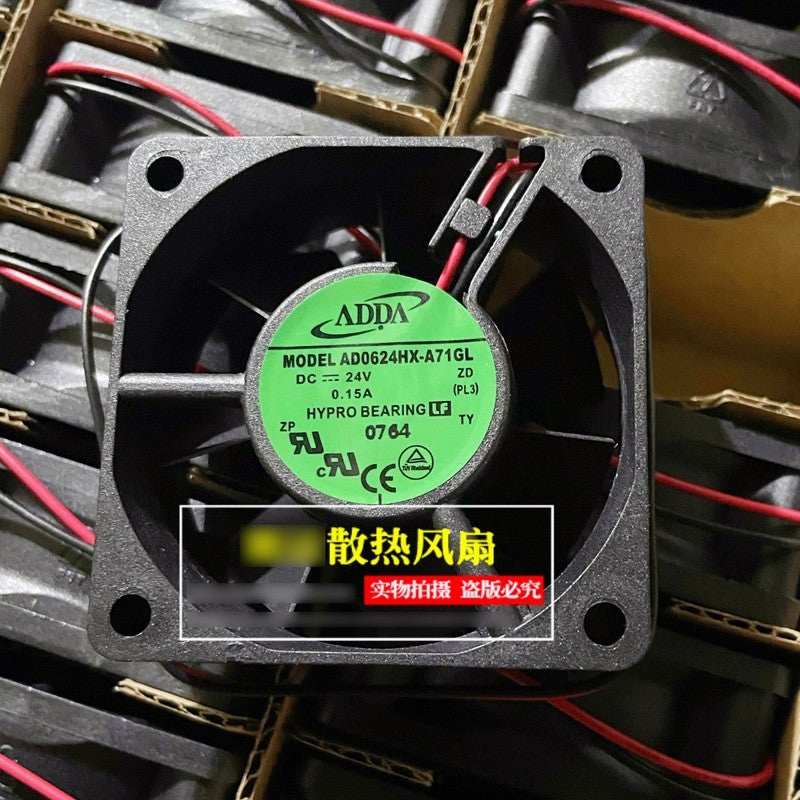 ADDA AD0624HX-A71GL 24V 0.15A 2wires Cooling Fan ADDA AD0624HX-A71GL 24V 0.15A 2wires Cooling Fan